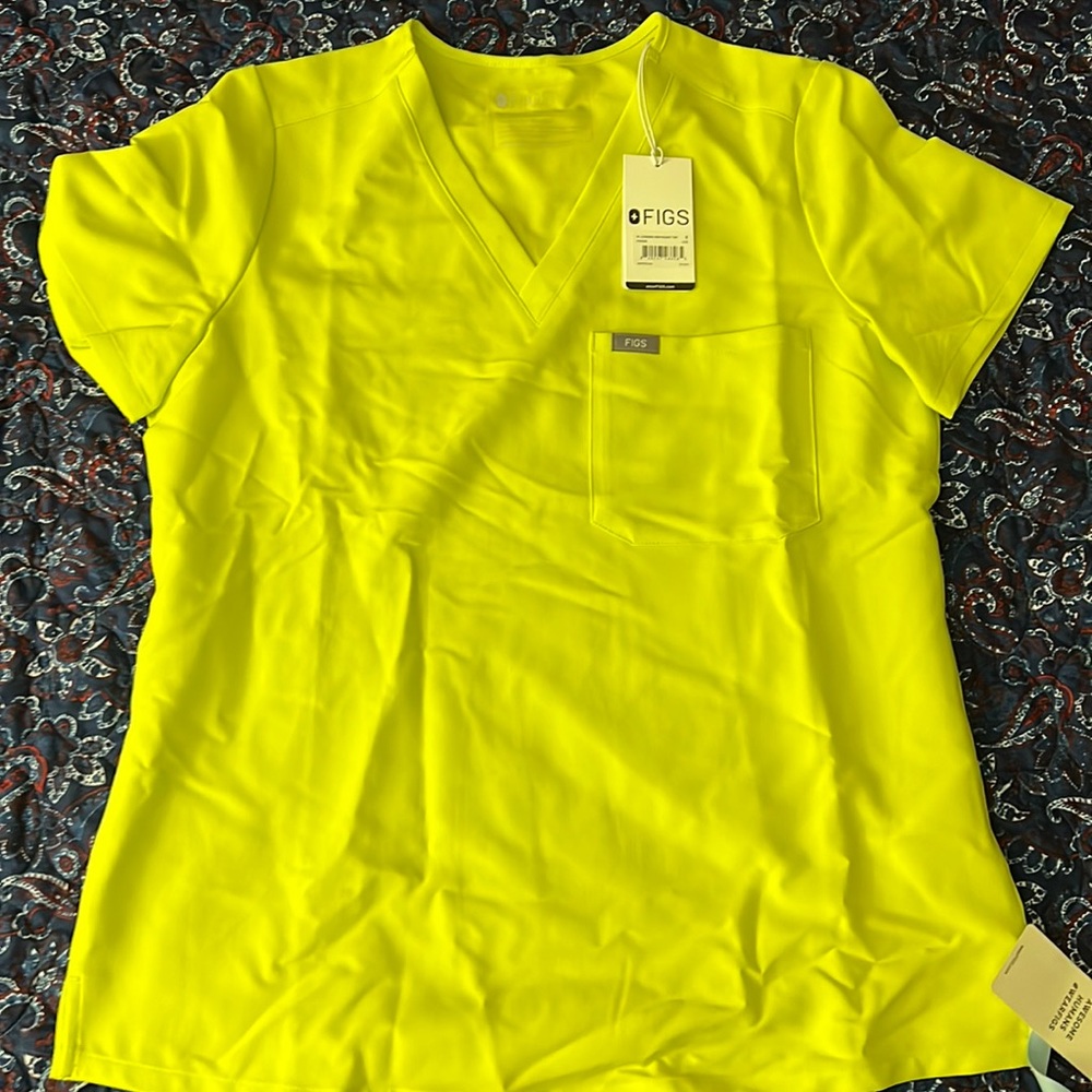 Lime green scrubs
